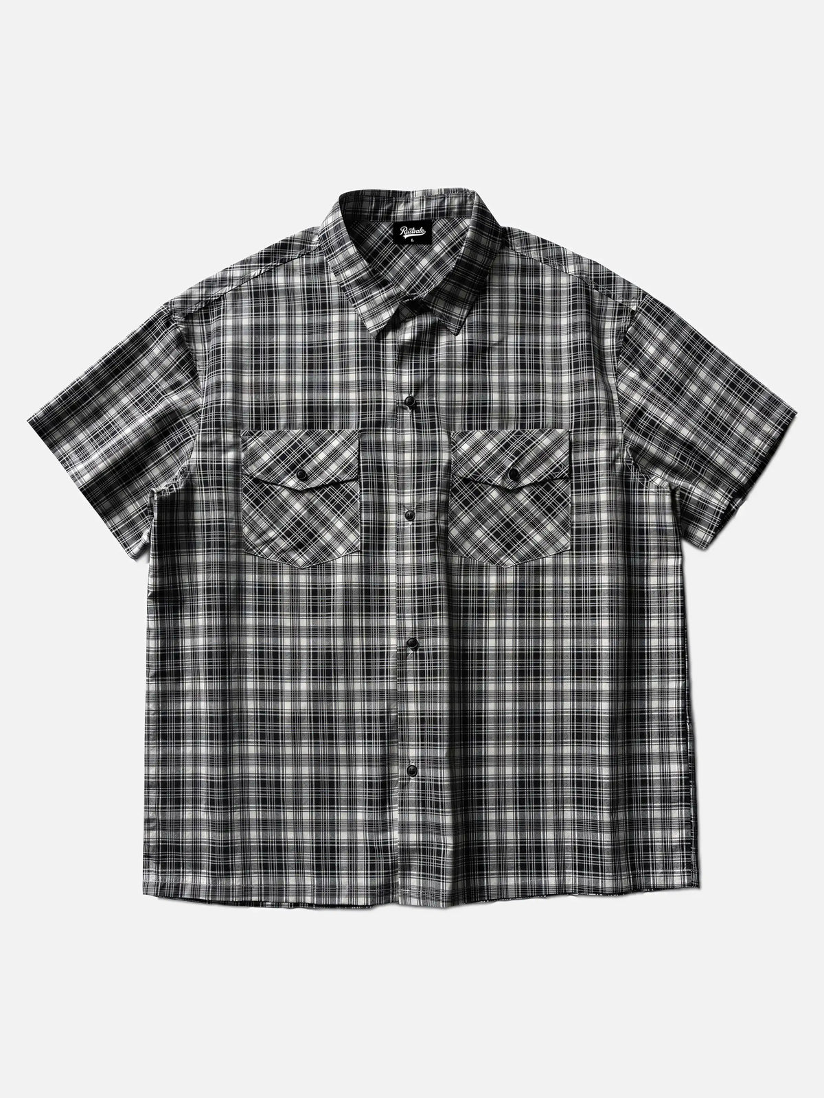 Japanese Retro Multi-pocket Short-sleeve Work Shirt