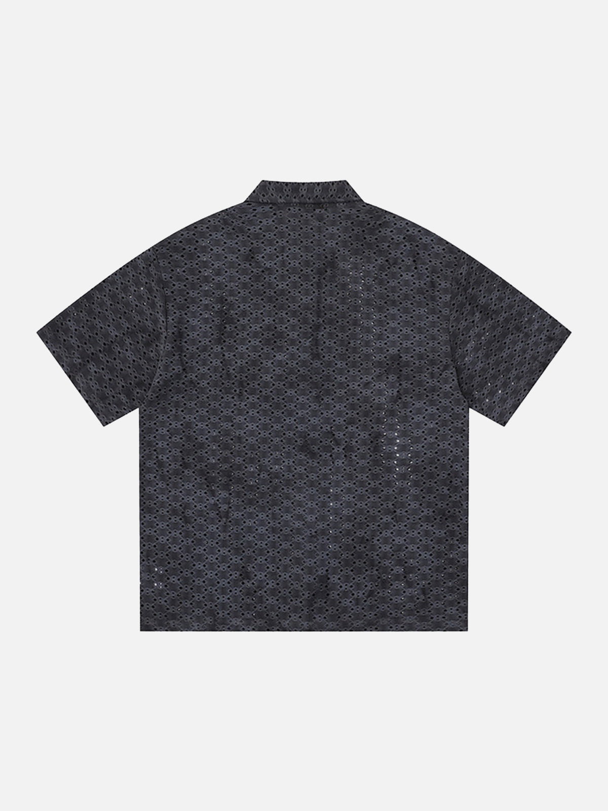 Retro Distressed Short-sleeve Shirt