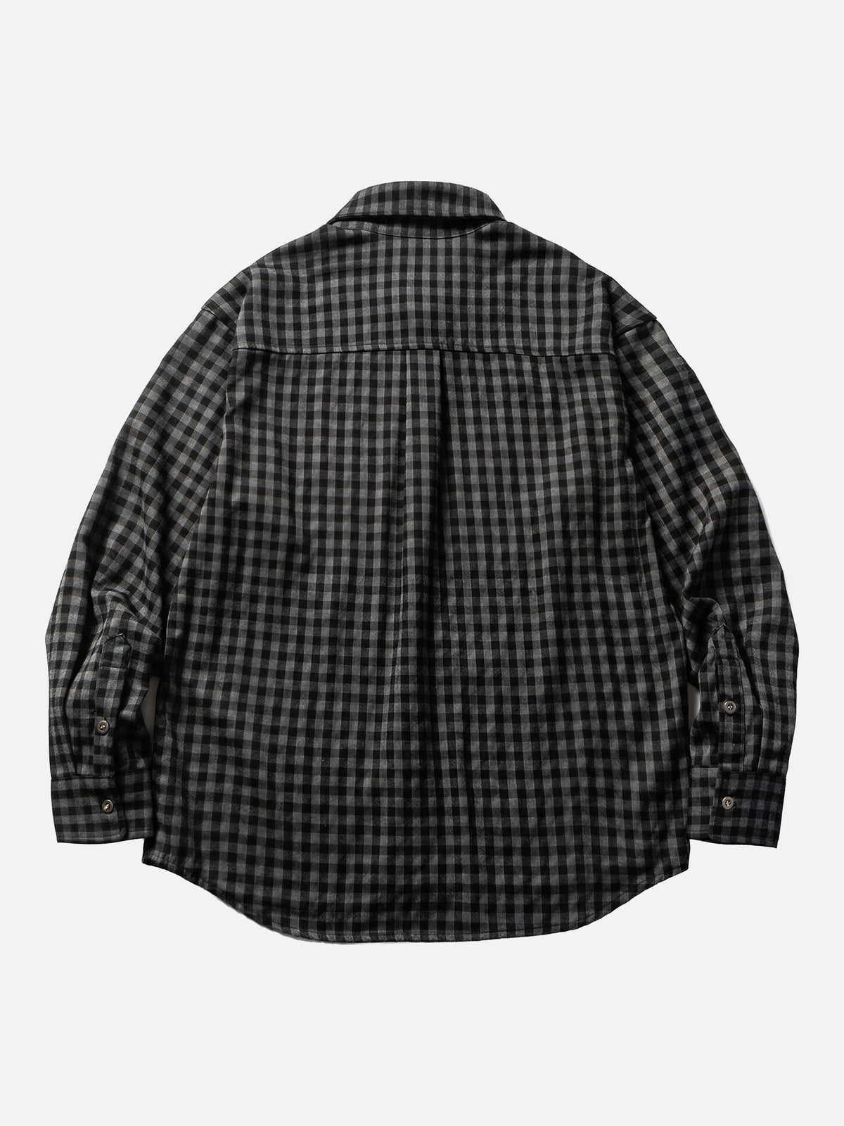 Japanese-style Retro Plaid Loose Long-sleeve Shirt