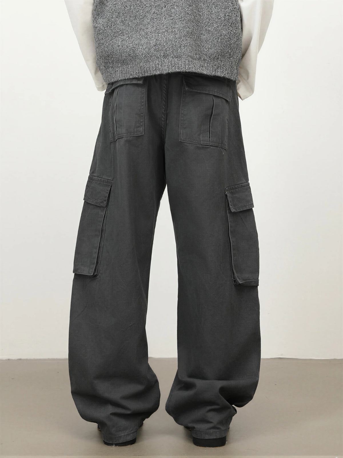 Pure Cotton Multi-pocket Cargo "saber" Jeans