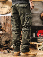 Vintage-style Detachable Utility Shorts