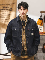 Classic Raw-wash Denim Work Shirt-jacket