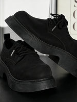 Platform Height-increasing Work Boots / Casual Leather Shoes