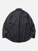 Japanese-style Retro Plaid Loose Long-sleeve Shirt