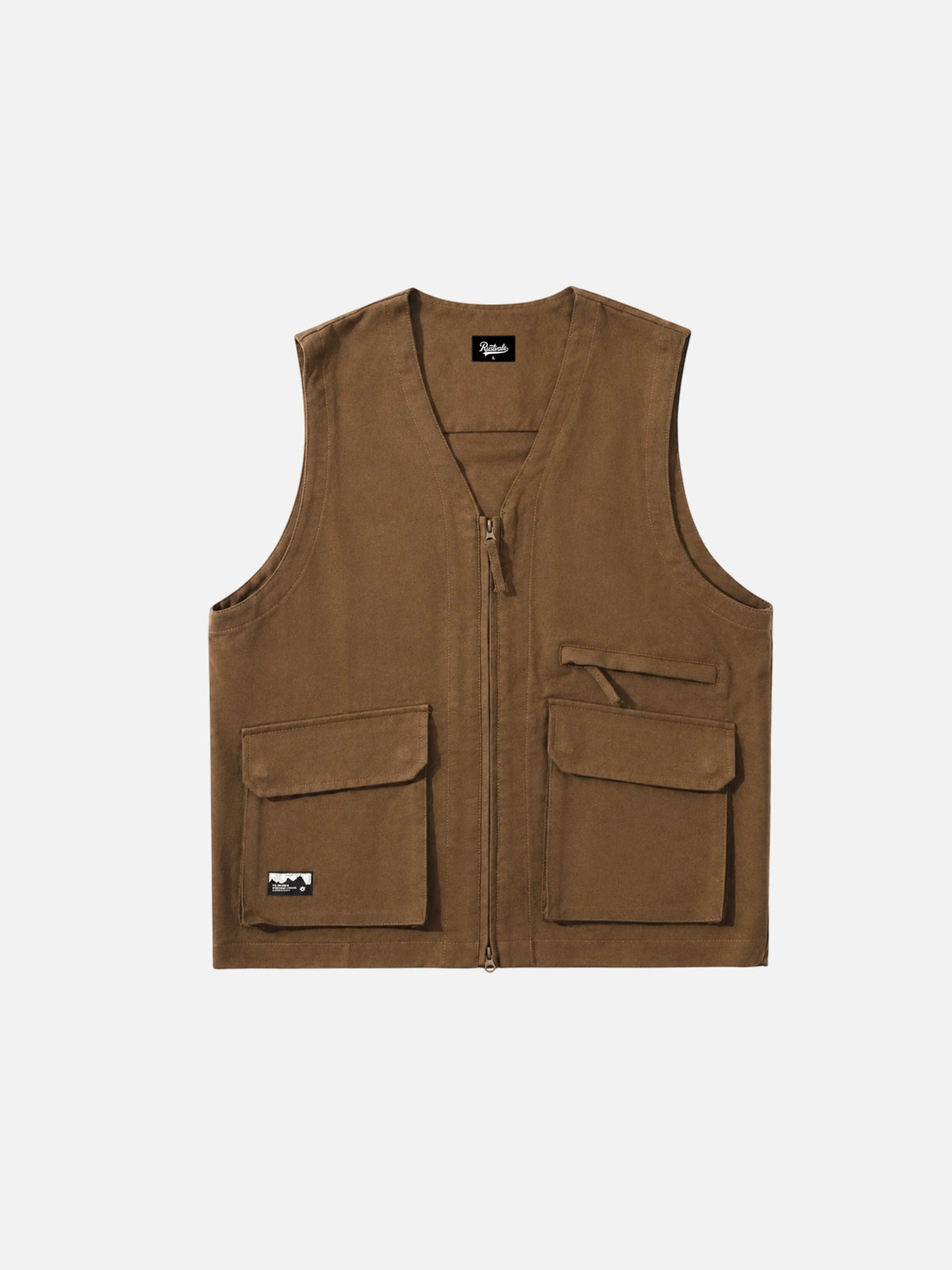 Retro Layering Multi-pocket Cargo Vest