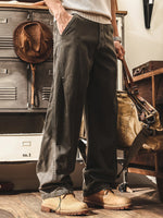 Maillard-style Straight-leg Casual Cargo Pants