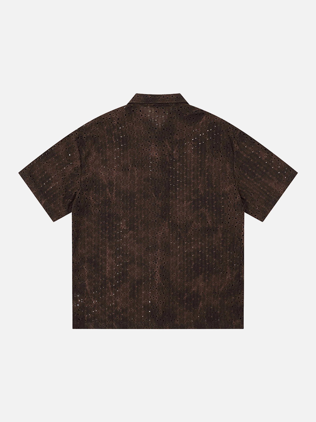 Retro Distressed Short-sleeve Shirt