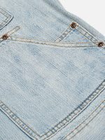 American Retro Washed Blue Distressed Work Jacket