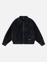 Retro Waist-defining Suede Jacket