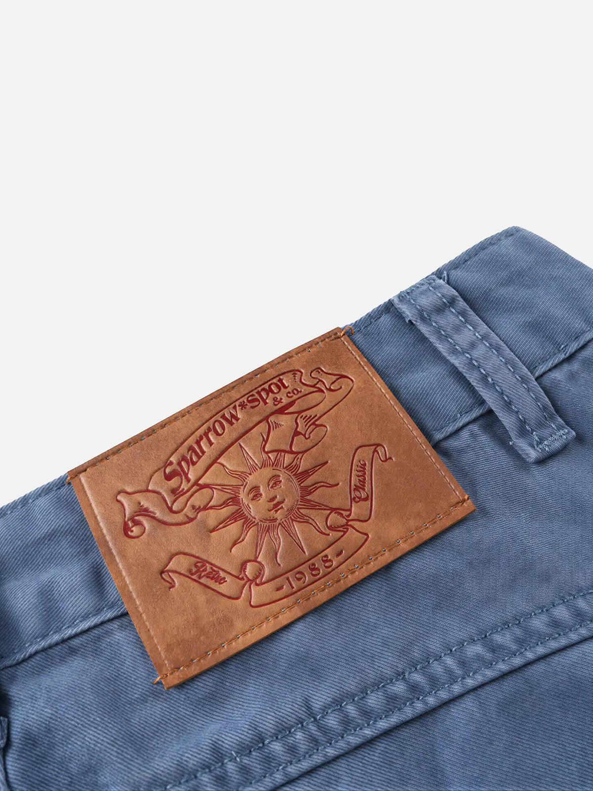 Multi-pocket, Star-patch Wide-leg Cargo Pants