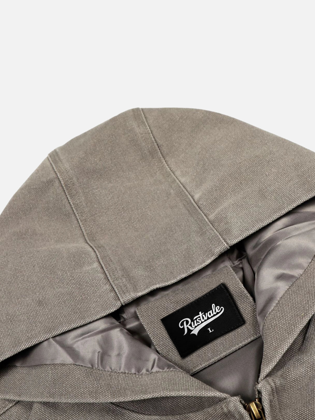 Barn-style Garment-washed & Distressed Hooded Work Jacket