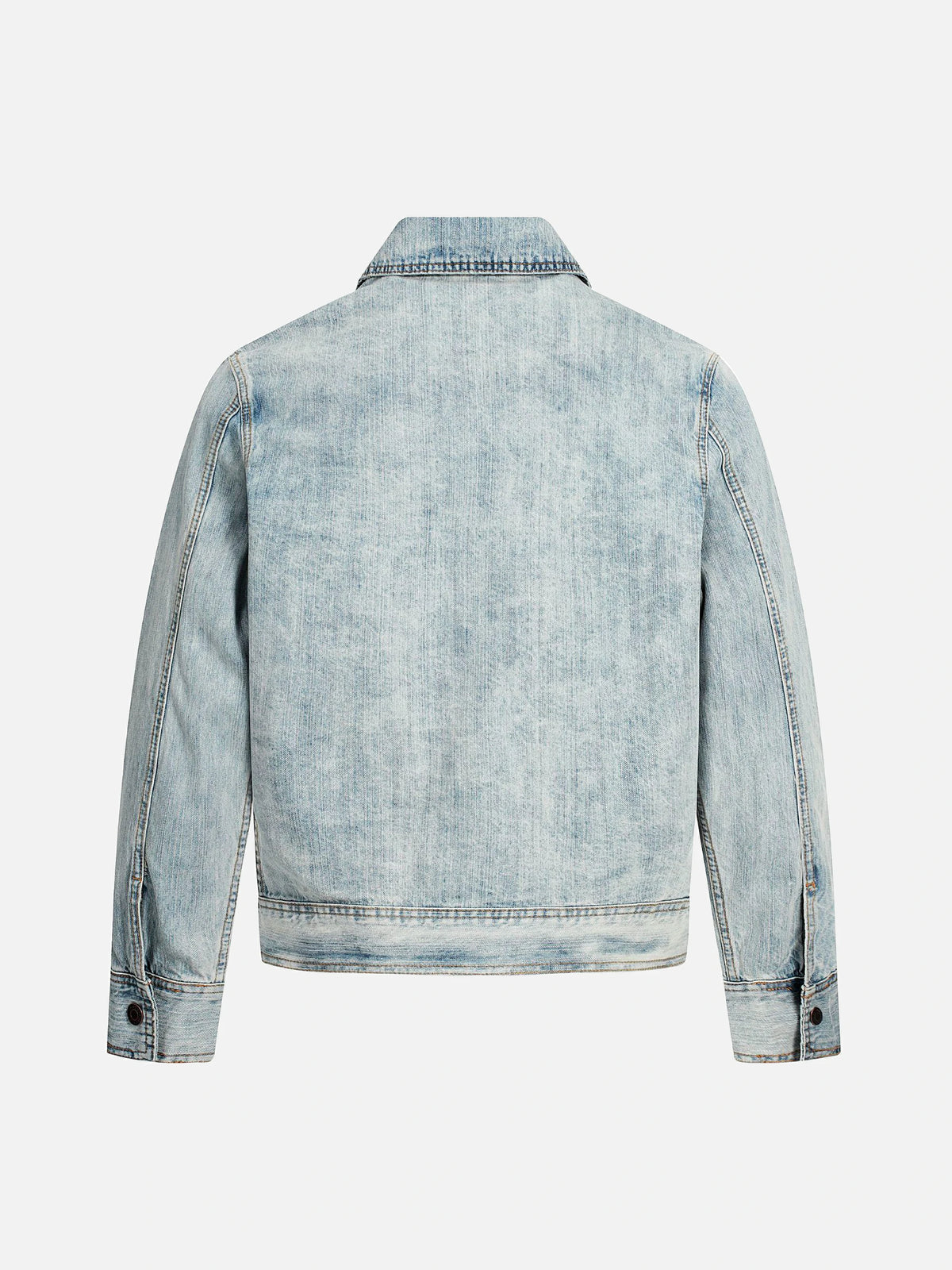 American Retro Washed Blue Distressed Work Jacket