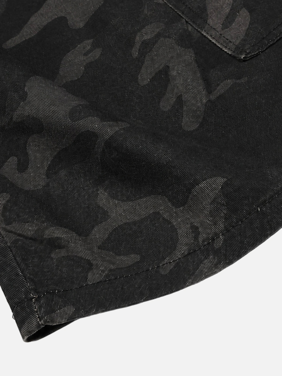 High-street Camouflage Cargo Denim Capris