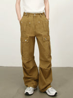 American Retro Multi-pocket Cargo Pants