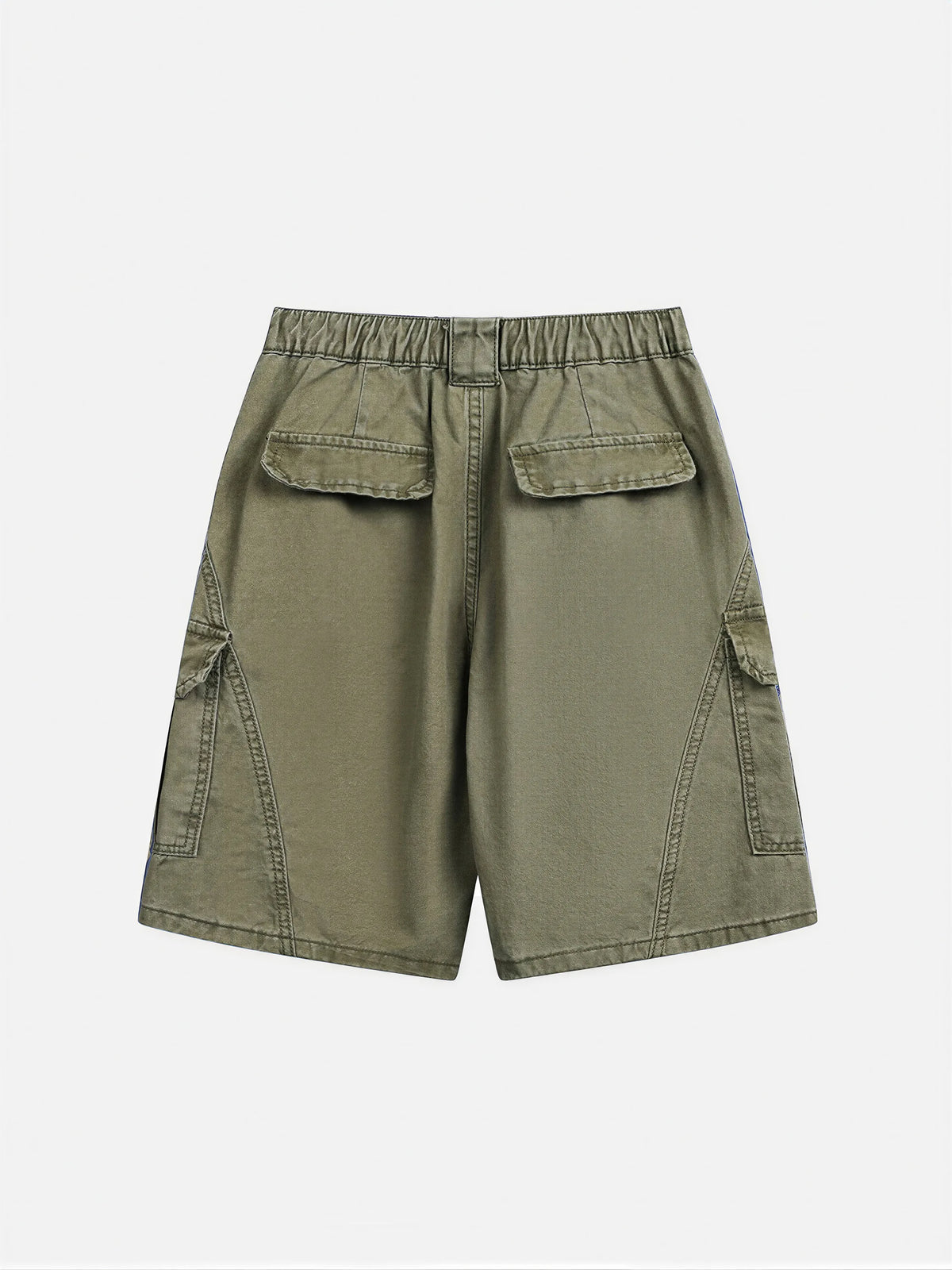Loose-fit Multi-pocket Knee-length Shorts
