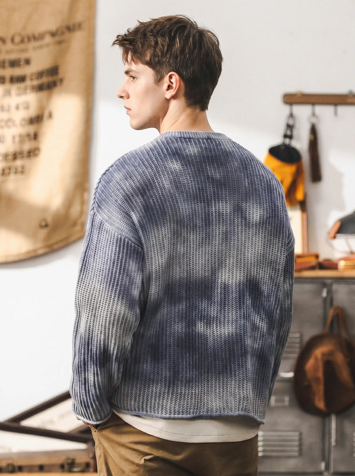 Thick-knit Gradient Sweater In A Chunky Gauge
