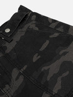High-street Camouflage Cargo Denim Capris