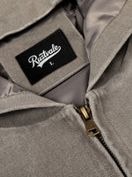 Barn-style Garment-washed & Distressed Hooded Work Jacket