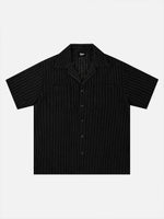 British-style Openwork Short-sleeve Shirt