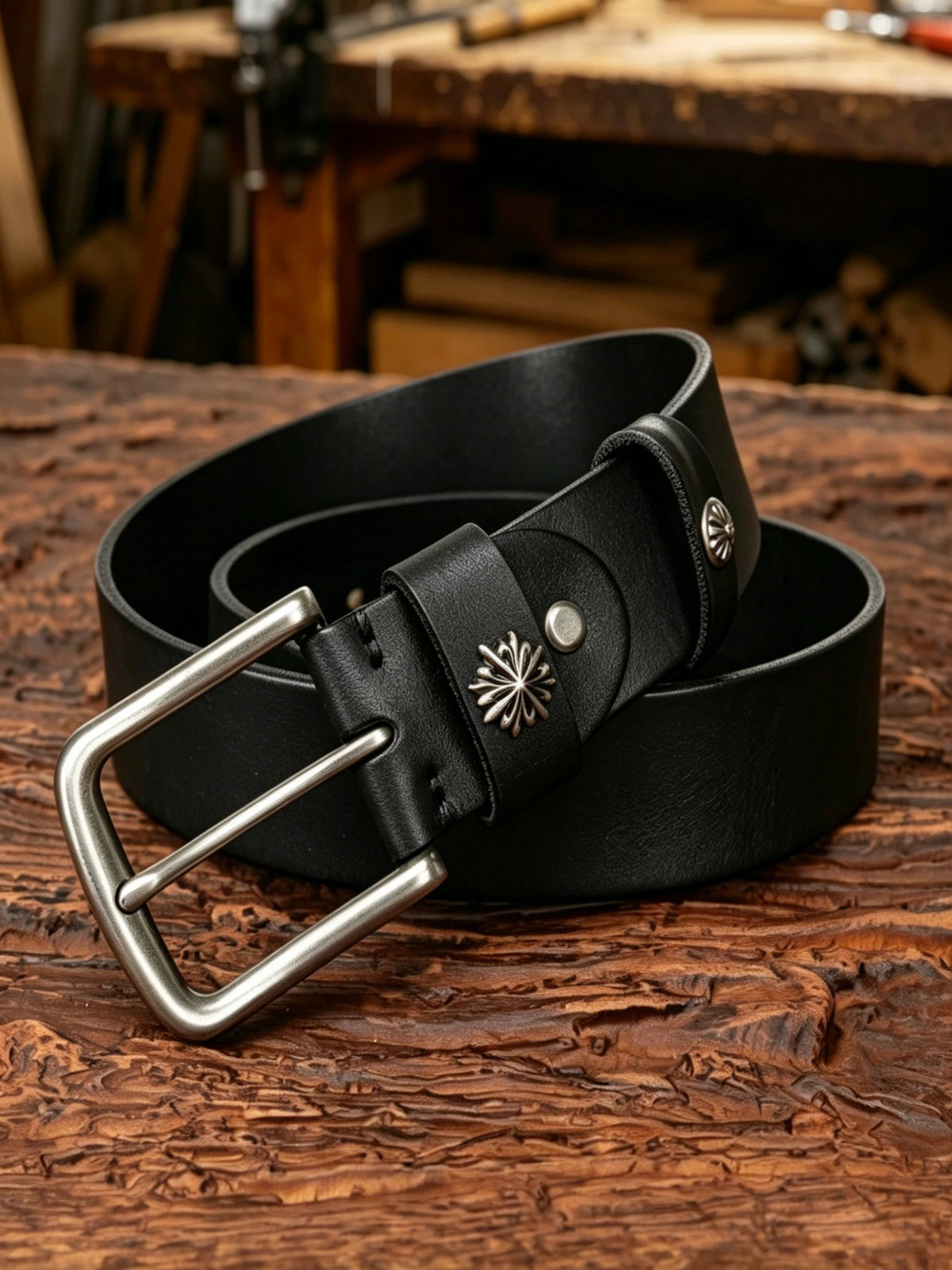 Versatile Handmade Men's Belt In Top-grain Cowhide