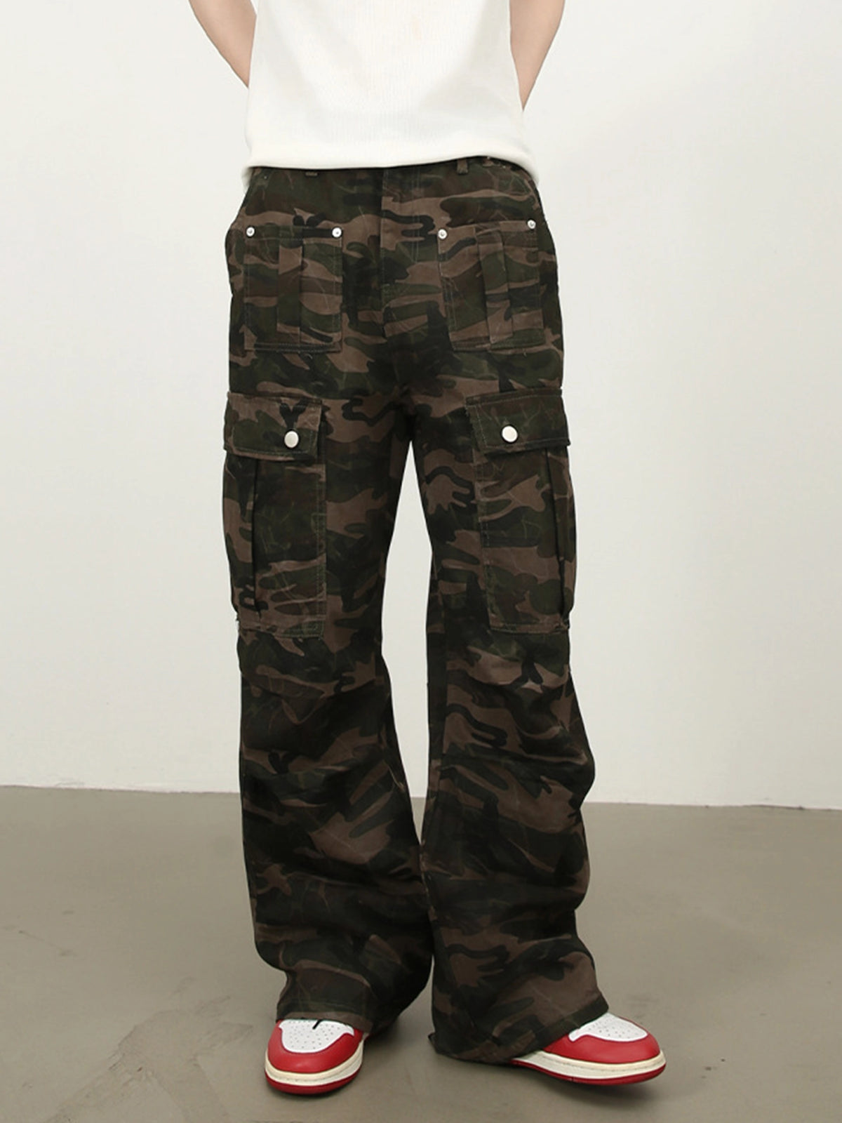 American Retro Multi-pocket Cargo Pants