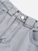 Loose-fit Multi-pocket Knee-length Shorts