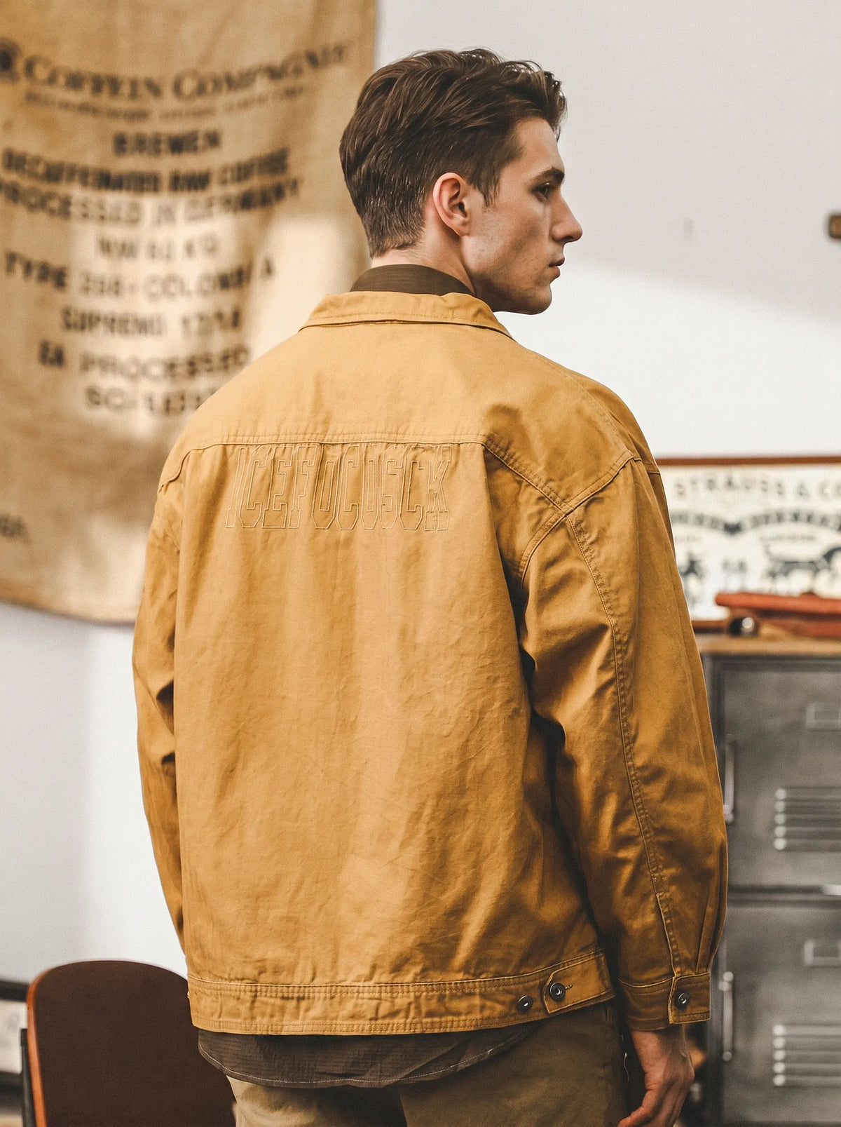 Heavy-duty "maillard-style" Workwear Jacket
