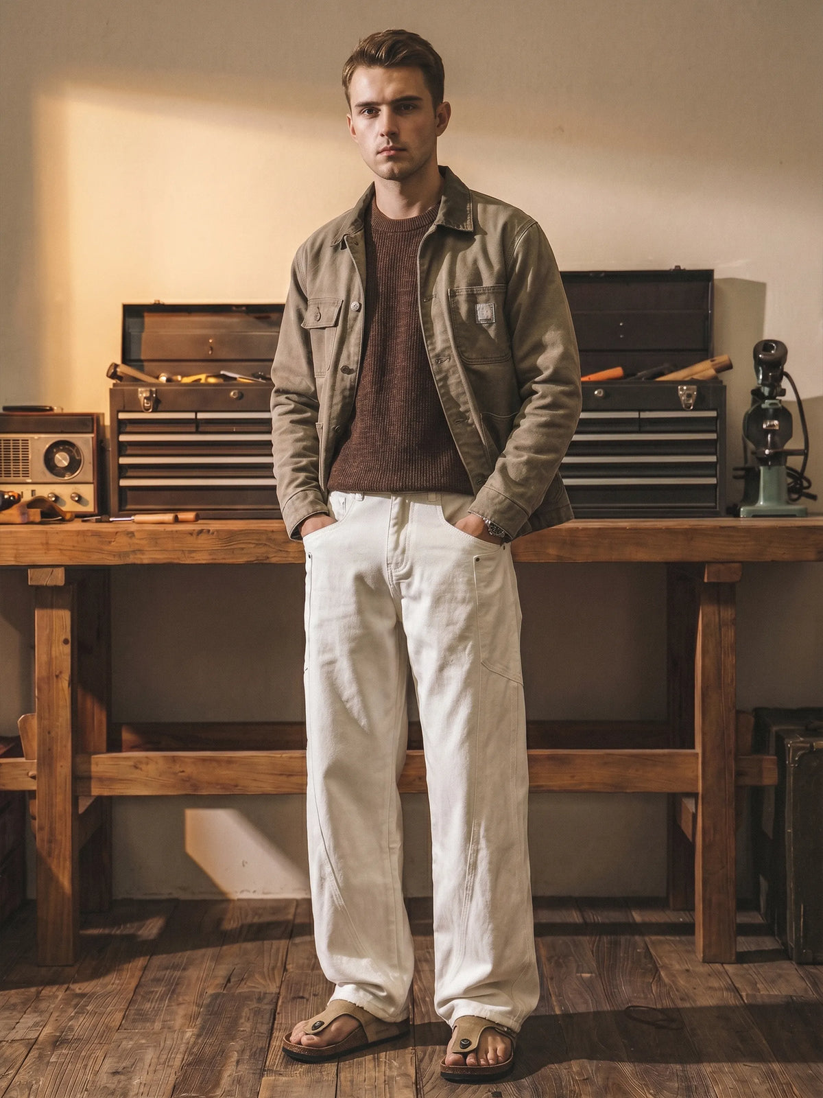 American Vintage White Jeans