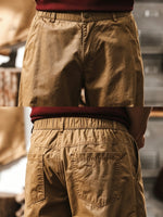 Retro Maillard-style Straight-leg Cargo Pants