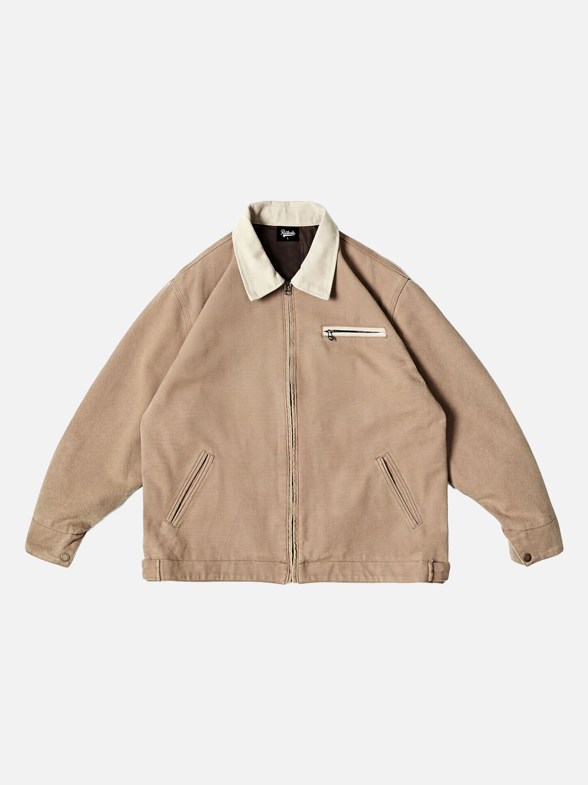Vintage Distressed Washed Workwear Jacket