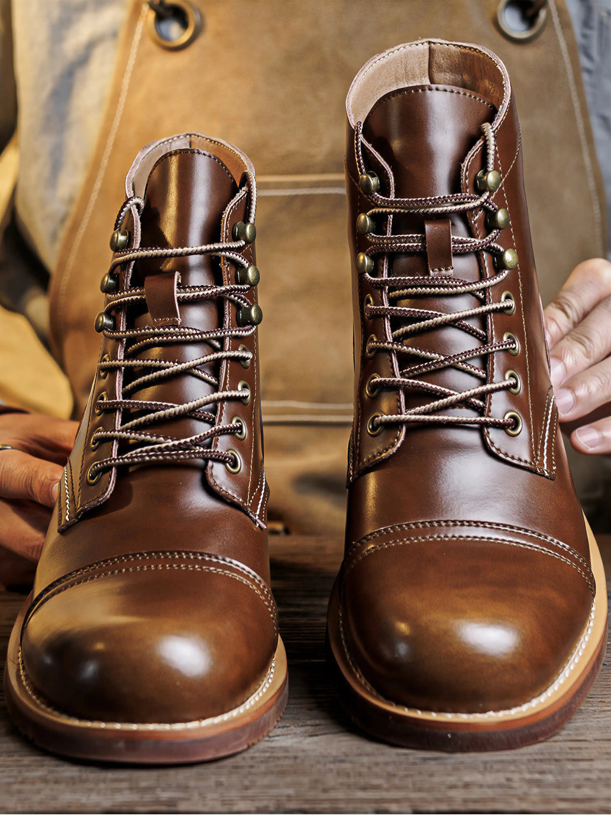 Americana-style Vintage American-retro Combat Boots