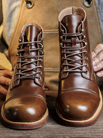 Americana-style Vintage American-retro Combat Boots