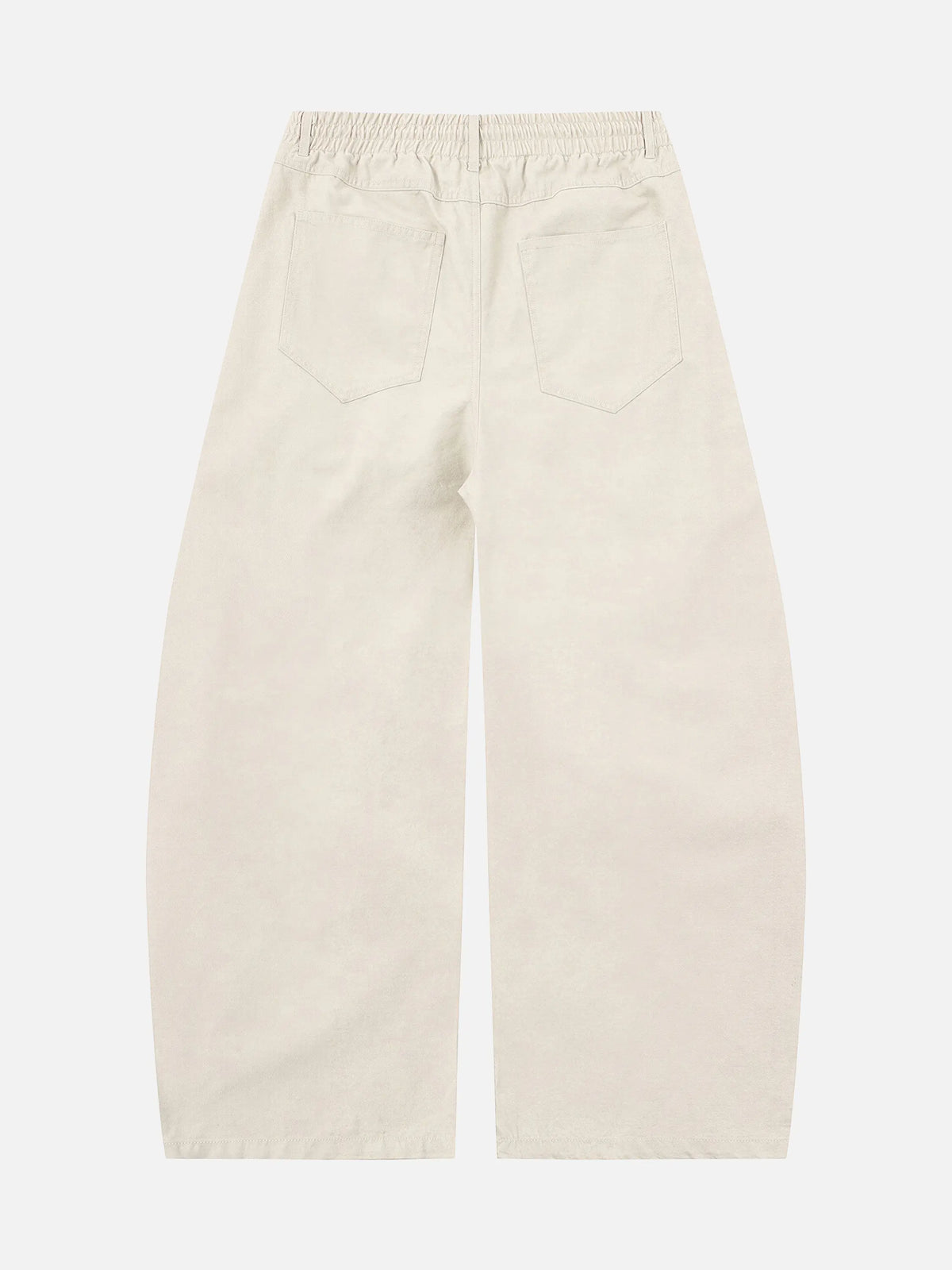 Faux Two-piece Loose-fit Canvas Cargo Pants