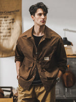 American Vintage Workwear-style Loose-fit Long-sleeve Shirt