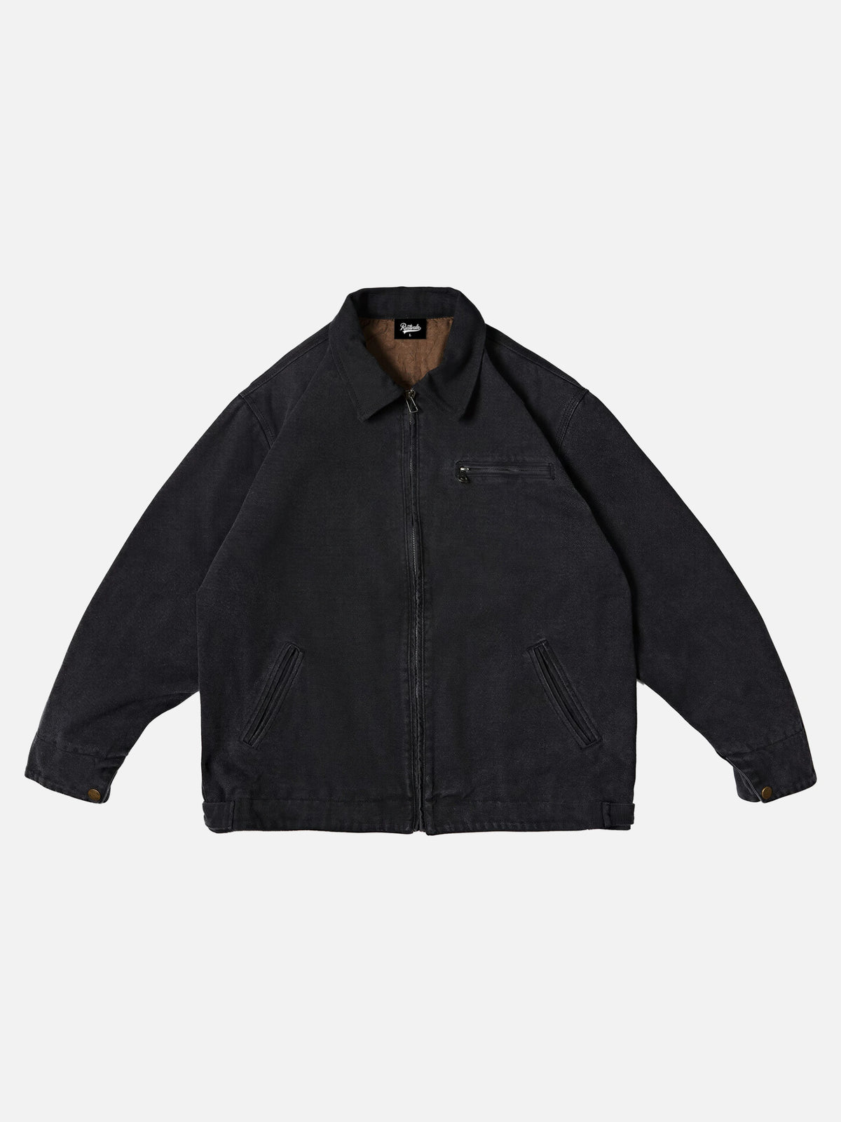 Vintage Distressed Washed Workwear Jacket