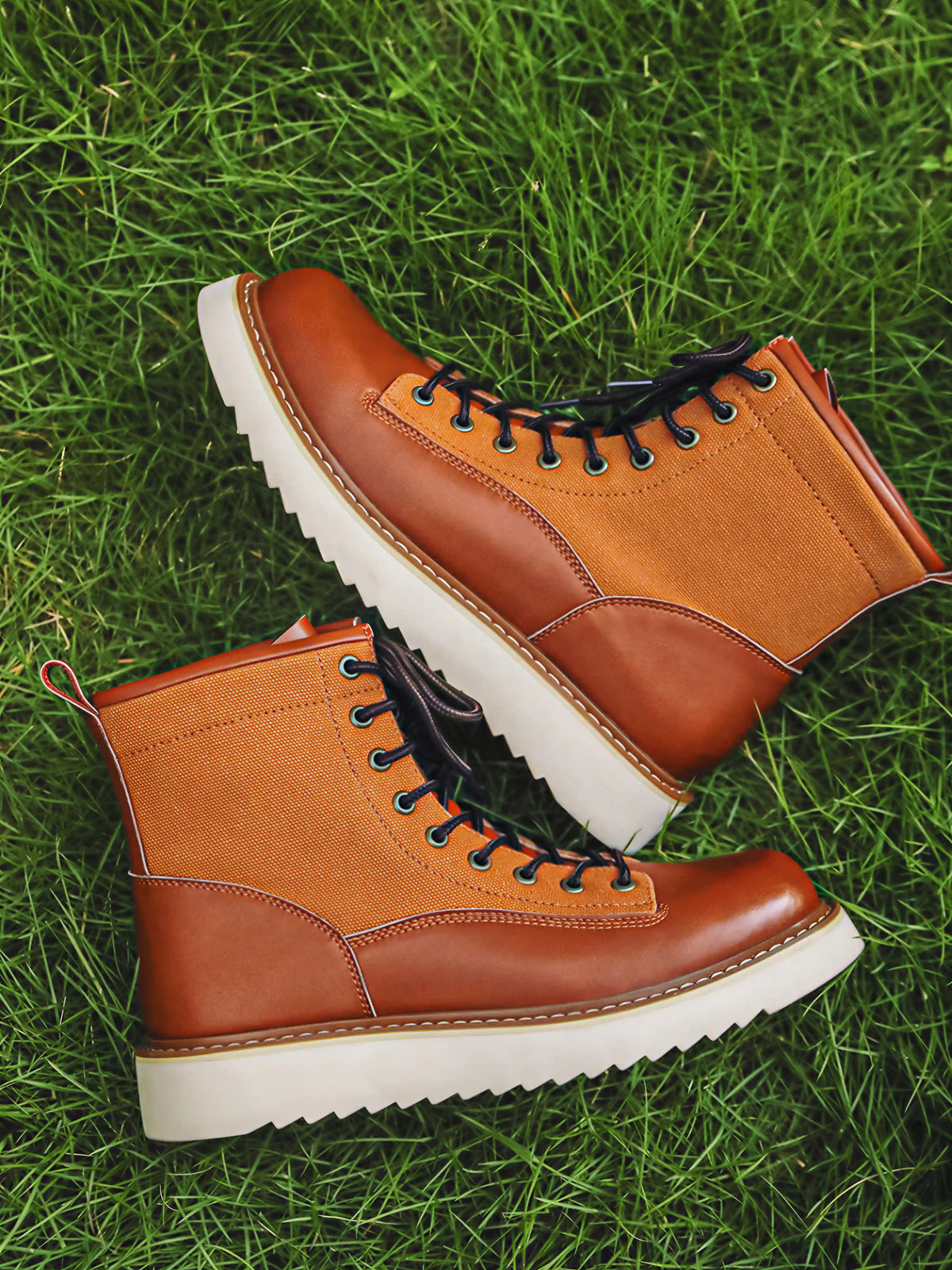 Americana-style High-top Work Boots