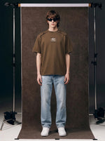 T-Shirt mit einzigartigem Schulterausschnitt-Design