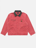 American-style Washed, Color-blocked Work Jacket
