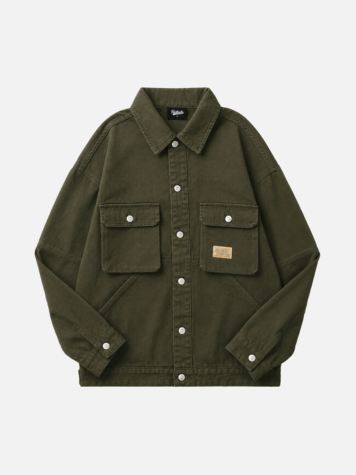American-style Heavyweight Vintage Denim Work Jacket