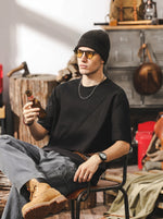 Premium-feel Paneled Pure Cotton T-shirt