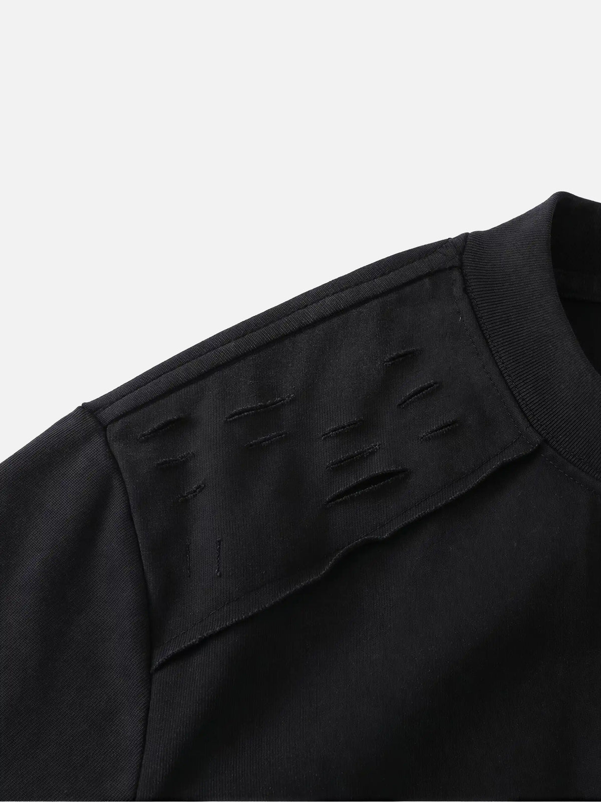 T-Shirt mit einzigartigem Schulterausschnitt-Design