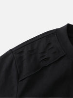 T-Shirt mit einzigartigem Schulterausschnitt-Design