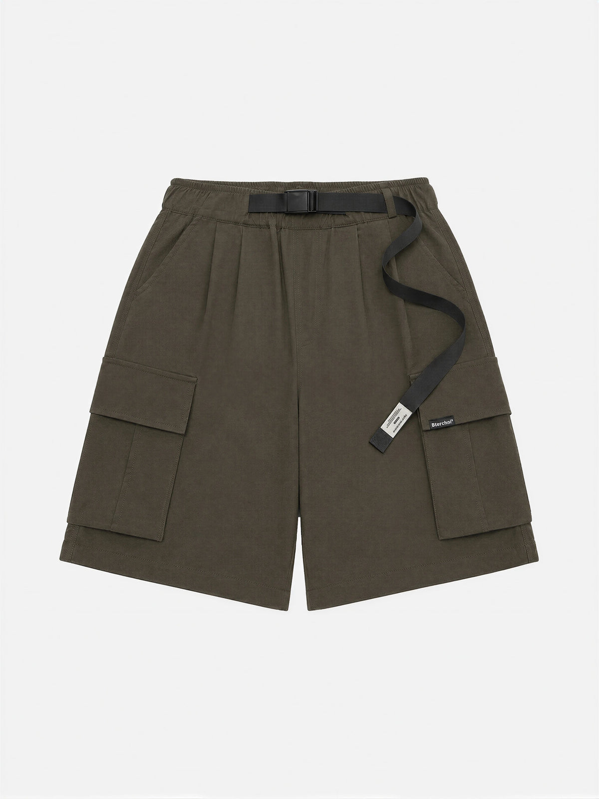 Outdoor Tech-style Multi-pocket Cargo Shorts