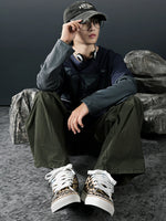 Leopard Print Canvas Casual "puffy" Sneakers