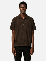 Retro Distressed Short-sleeve Shirt