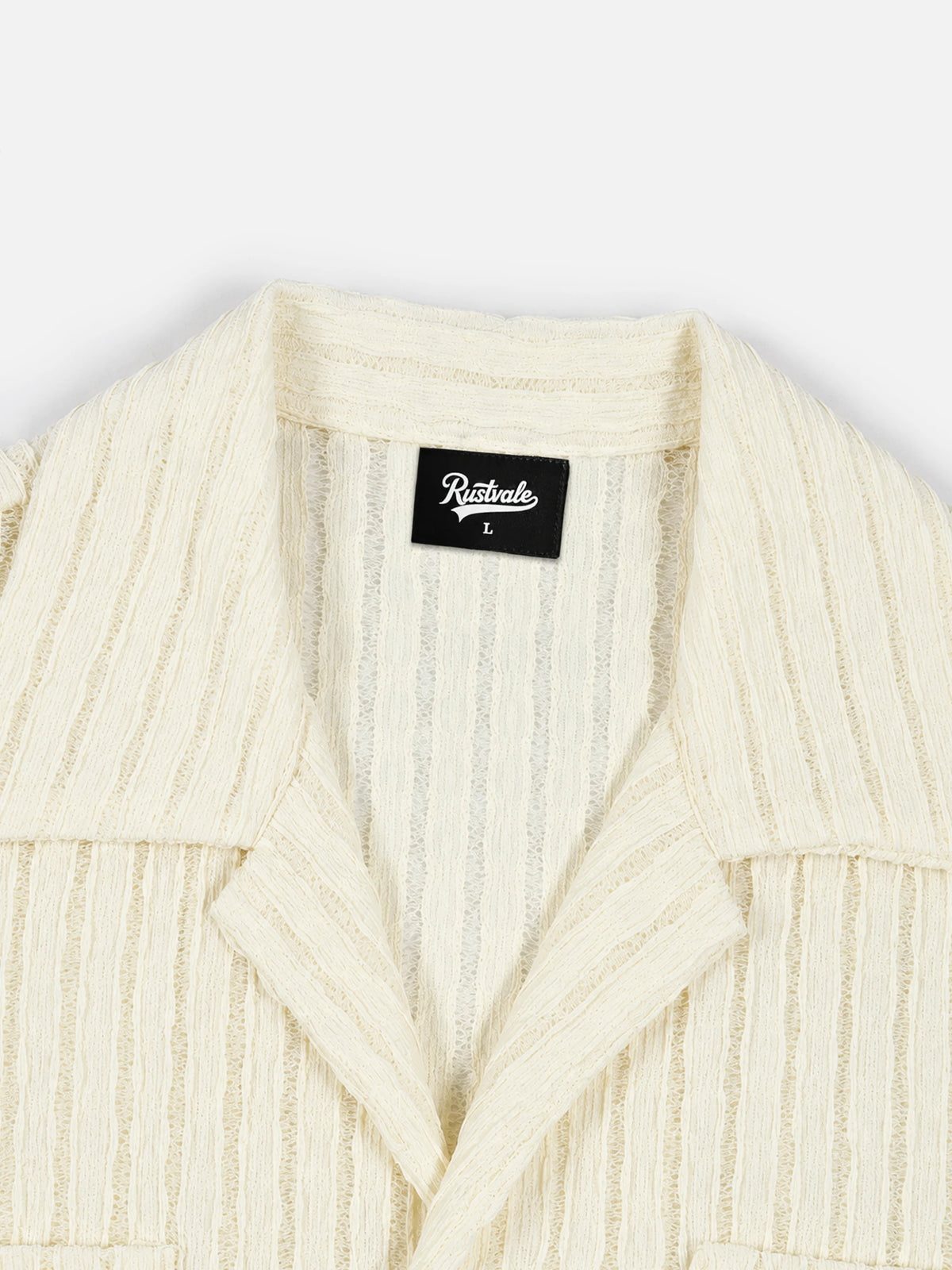British-style Openwork Short-sleeve Shirt