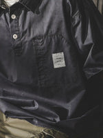 Retro Heavyweight Washed Short-Sleeve Polo Shirt