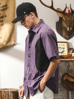 American Retro Workwear-style Loose-fit Functional Shirt