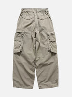 Wide-leg Cargo Pants With Large Pockets