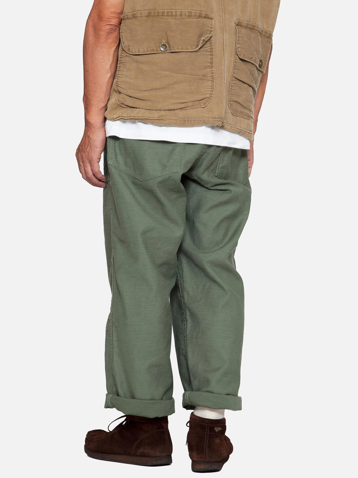 Minimalist, Textured, Loose-fit Casual Trousers